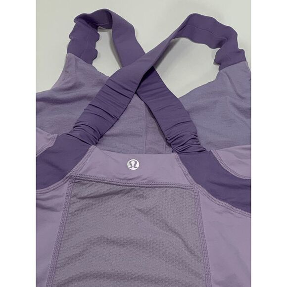 Lululemon Women's Active Tank Crisscross Back Workout Athletic Gym Purple Size 6 - Picture 4 of 6